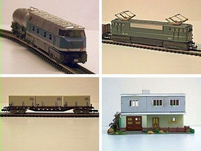 n scale train models